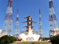 Start indické rakety PSLV (Foto: S laskavým svolením ISRO HQ pro nekomerční použití)